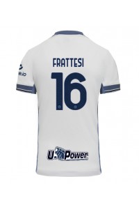 Inter Milan Davide Frattesi #16 Voetbaltruitje Uit tenue 2024-25 Korte Mouw